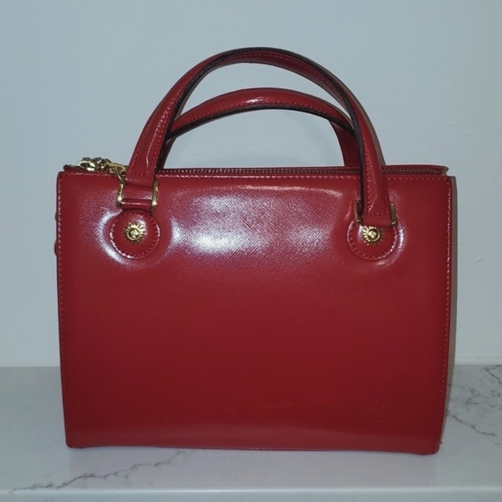 Gianni Versace Sunburst Medallion Hand Bag Purse
